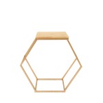 Mesa dourada  sextavada G